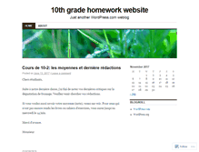 Tablet Screenshot of 10thgradebsge.wordpress.com