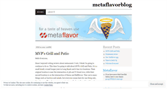 Desktop Screenshot of metaflavorblog.wordpress.com