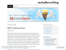 Tablet Screenshot of metaflavorblog.wordpress.com