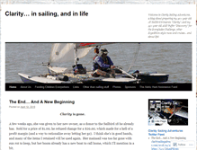 Tablet Screenshot of claritysailingadventures.wordpress.com