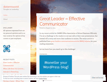 Tablet Screenshot of doriannsworld.wordpress.com