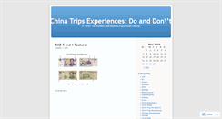 Desktop Screenshot of chinatravelexperiences.wordpress.com