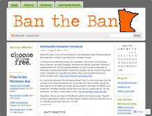 Tablet Screenshot of banthebanminnesota.wordpress.com