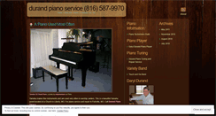 Desktop Screenshot of durandpiano.wordpress.com