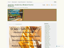 Tablet Screenshot of borgosantospirito.wordpress.com