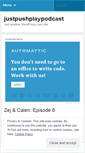 Mobile Screenshot of justpushplaypodcast.wordpress.com