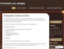 Tablet Screenshot of creciendoconalergias.wordpress.com