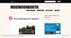Desktop Screenshot of mooiwoonbootje.wordpress.com