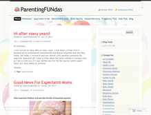 Tablet Screenshot of parentingfundas.wordpress.com