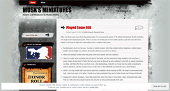 Desktop Screenshot of musksminiatures.wordpress.com