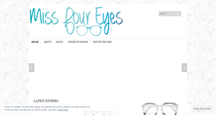 Desktop Screenshot of missfoureyes.wordpress.com
