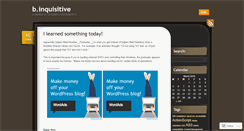 Desktop Screenshot of binquisitive.wordpress.com
