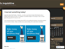 Tablet Screenshot of binquisitive.wordpress.com
