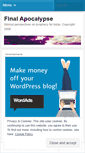 Mobile Screenshot of finalapocalipse.wordpress.com