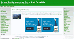 Desktop Screenshot of frumoutdoorsman.wordpress.com