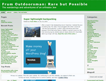 Tablet Screenshot of frumoutdoorsman.wordpress.com