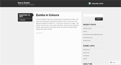 Desktop Screenshot of dancezumba.wordpress.com
