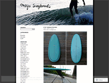 Tablet Screenshot of mayosurfboards.wordpress.com