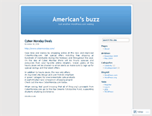 Tablet Screenshot of americanbuzz.wordpress.com