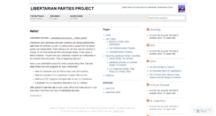 Desktop Screenshot of libertarianparties.wordpress.com