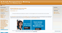 Desktop Screenshot of afreshperspective.wordpress.com