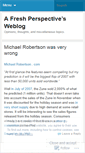 Mobile Screenshot of afreshperspective.wordpress.com