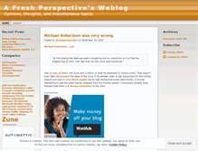 Tablet Screenshot of afreshperspective.wordpress.com