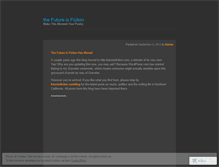 Tablet Screenshot of futureisfiction.wordpress.com