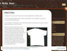 Tablet Screenshot of iwriteteen.wordpress.com