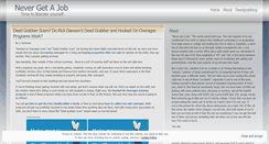 Desktop Screenshot of nevergetajob.wordpress.com