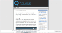 Desktop Screenshot of ninecreative.wordpress.com