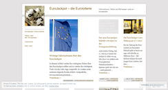 Desktop Screenshot of eurolotterie.wordpress.com