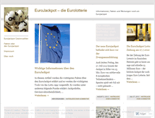 Tablet Screenshot of eurolotterie.wordpress.com
