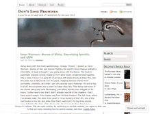 Tablet Screenshot of dontlosepromises.wordpress.com