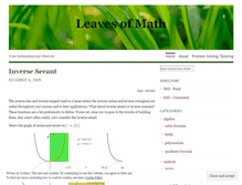 Tablet Screenshot of mathnow.wordpress.com