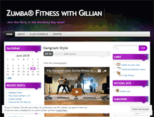 Tablet Screenshot of gillianzumba.wordpress.com