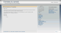 Desktop Screenshot of chimistesdusamedi.wordpress.com