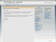 Tablet Screenshot of chimistesdusamedi.wordpress.com