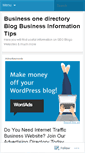 Mobile Screenshot of businessonedirectory.wordpress.com
