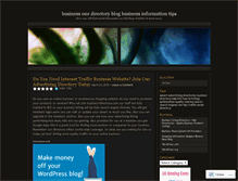 Tablet Screenshot of businessonedirectory.wordpress.com