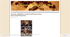Desktop Screenshot of kumpulandoakatolik.wordpress.com