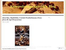 Tablet Screenshot of kumpulandoakatolik.wordpress.com