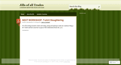 Desktop Screenshot of jillsofalltrades.wordpress.com