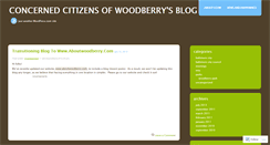 Desktop Screenshot of aboutwoodberry.wordpress.com