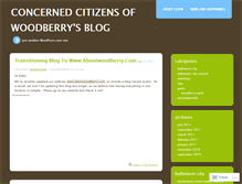 Tablet Screenshot of aboutwoodberry.wordpress.com