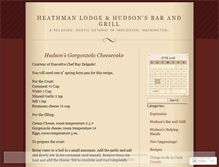 Tablet Screenshot of heathmanlodge.wordpress.com