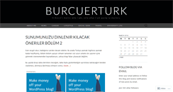 Desktop Screenshot of burcuerturk.wordpress.com