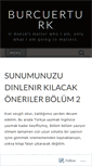 Mobile Screenshot of burcuerturk.wordpress.com