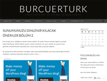 Tablet Screenshot of burcuerturk.wordpress.com