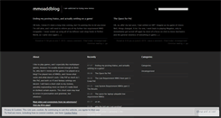 Desktop Screenshot of mmoaddblog.wordpress.com